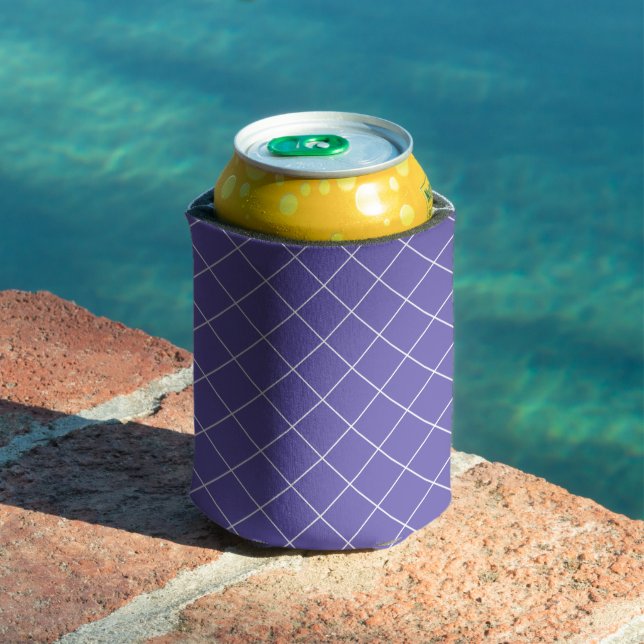 Diamond Pattern purple Can Cooler (In Situ Pool)