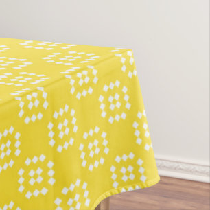 Diamond pattern tablecloth