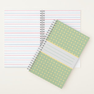 Diamond Pattern Teal Notebook