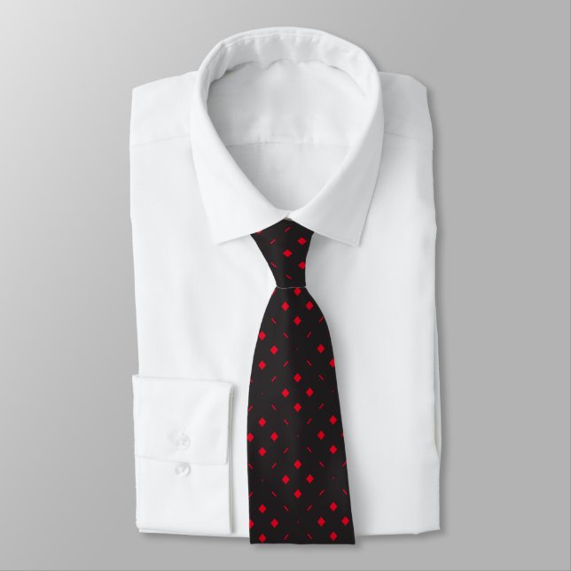 Diamond Pattern Tie (Tied)