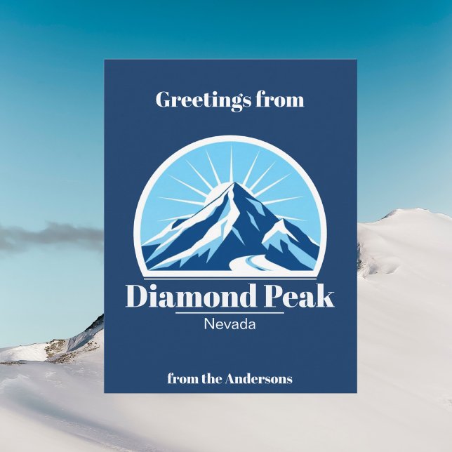 Diamond Peak Nevada mountain ski resort Postcard (Creator Uploaded)
