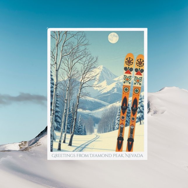 Diamond Peak Nevada ski vacation Postcard (Creator Uploaded)