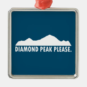 Diamond Peak Please Metal Tree Decoration