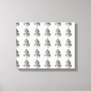 Diamond Pear Pattern Canvas Print