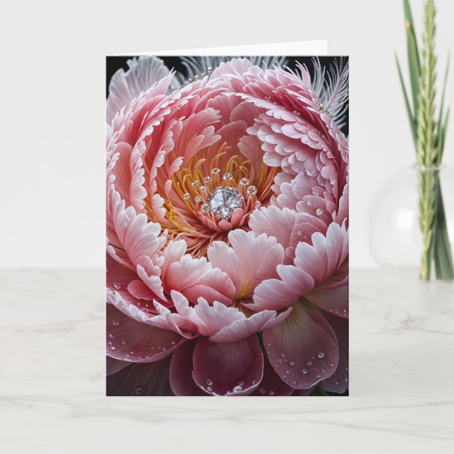 Diamond Peony Card (Front)