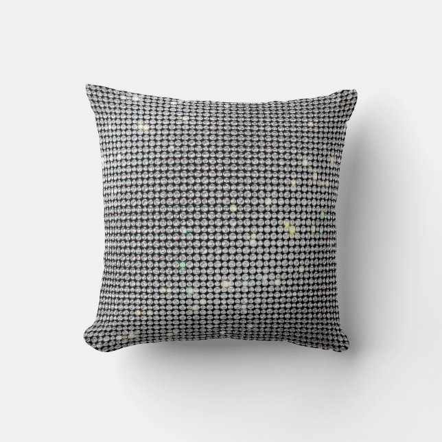 Diamond Pillows, brilliant Pillow, glitter crystal Cushion (Front)