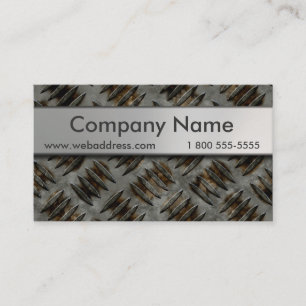 Diamond Plate Business Cards