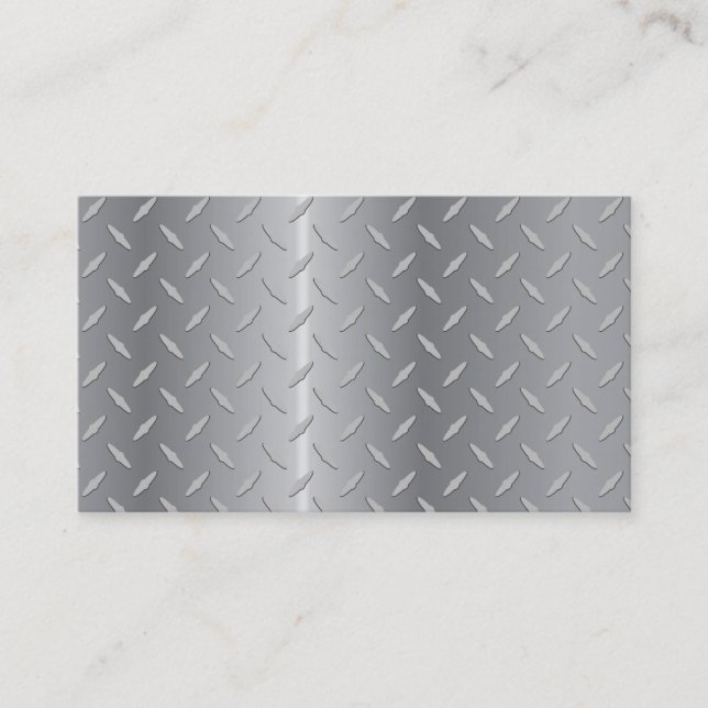 Diamond plate metal.ai business card (Front)
