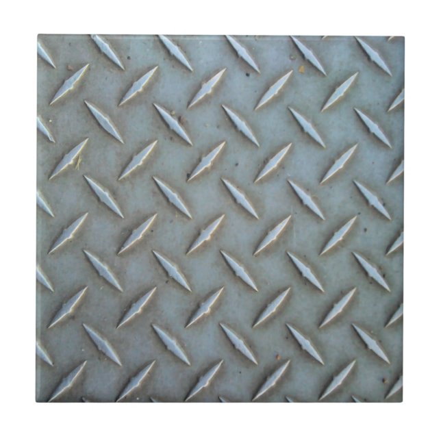 Diamond Plate Steel Tile (Front)