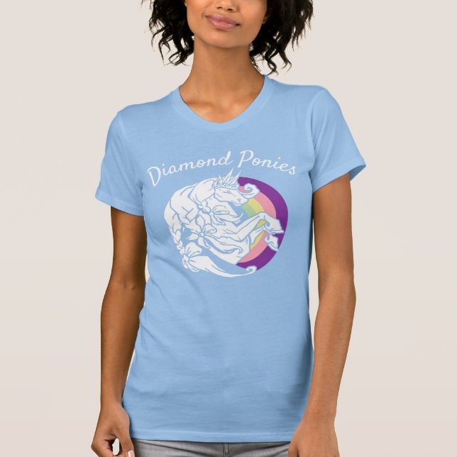 Diamond Ponies Ladies Tee (Front)