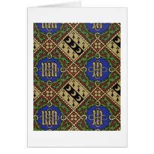 Diamond print ecclesiastical wallpaper design
