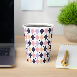 Diamond Purple Pink with Spider Paper Cups