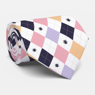 Diamond Purple Pink with Spider Tie