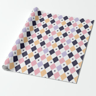 Diamond Purple Pink with Spider Wrapping Paper