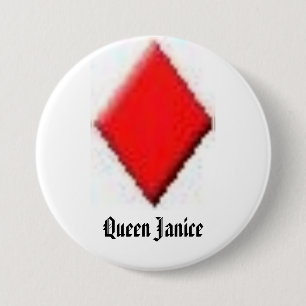 diamond, Queen Janice 7.5 Cm Round Badge