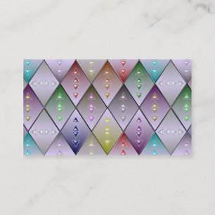 Diamond Quilt Pattern Custom Business Cards