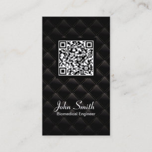Diamond Quilt QR Code Biomedical Business Card