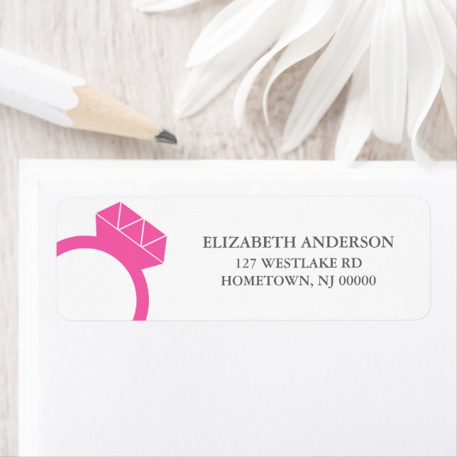 Diamond Ring Address Labels (Insitu)