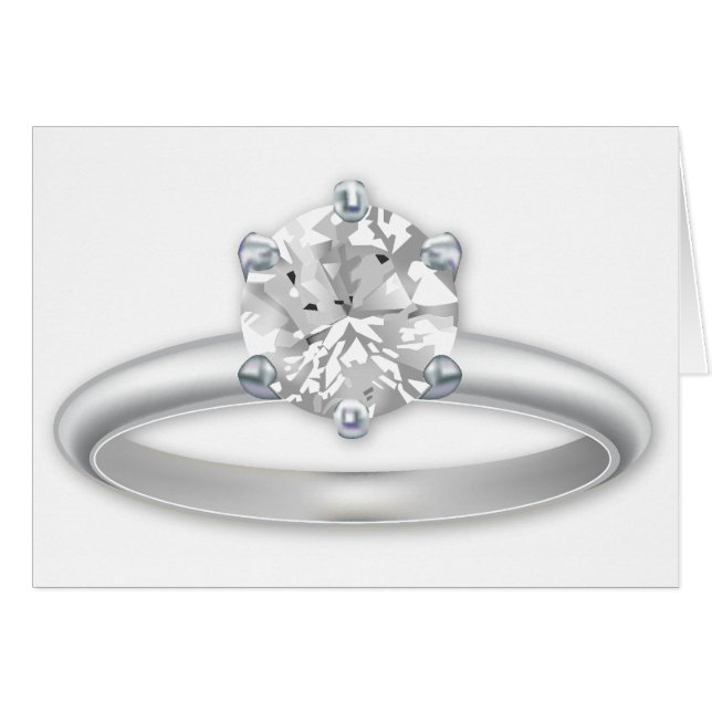 Diamond Ring Bling Clipart (Front Horizontal)