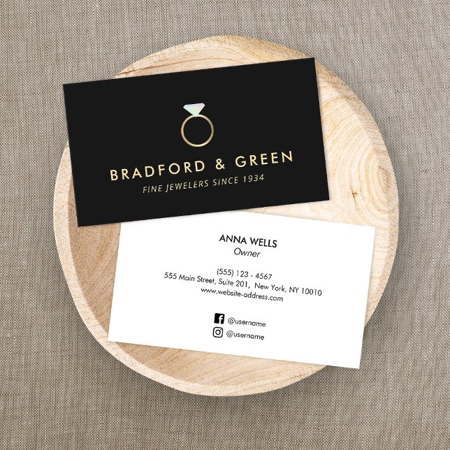 Diamond Ring Fine Jewelers Business Card (Creator Uploaded)