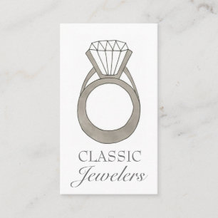 Diamond Ring Jewellery Shop Jeweller Fashion Styli Business Card