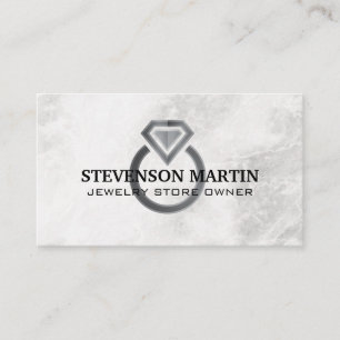 Diamond Ring Jewellery Store Business Card