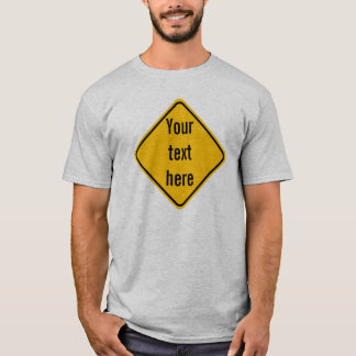 Diamond Road Sign Template T-Shirt