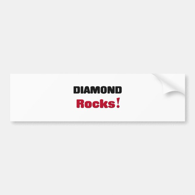 Diamond Rocks Bumper Sticker (Front)