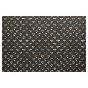 Diamond - Sand on Black Fabric