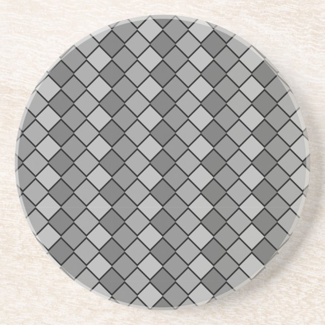 Diamond Series---Grey Coaster 1 of  many colours (Front)