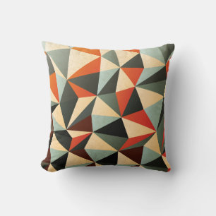 Diamond Shape: Abstract Vintage Design Cushion
