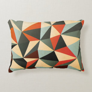 Diamond Shape: Abstract Vintage Design Decorative Cushion