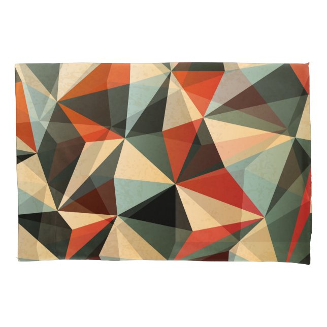 Diamond Shape: Abstract Vintage Design Pillowcase (Front)