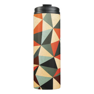 Diamond Shape: Abstract Vintage Design Thermal Tumbler