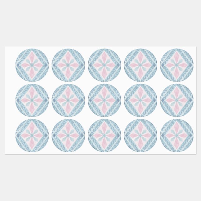 diamond shaped blue pattern (Sheet)