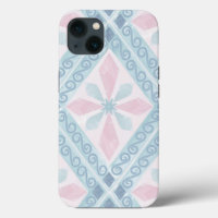 diamond shaped blue pattern