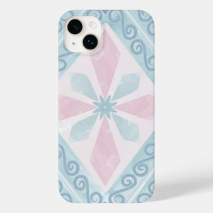 diamond shaped blue pattern Case-Mate iPhone 14 plus case