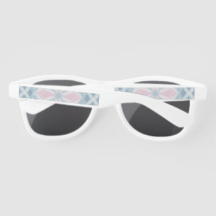diamond shaped blue pattern sunglasses
