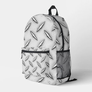 Diamond Sheet Metal Printed Backpack