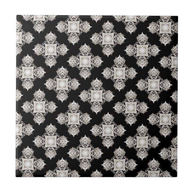 Diamond shine in shadows grey tile (Front)