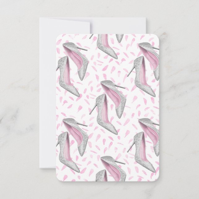 Diamond shoes invitation (Front)