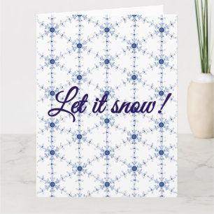 Diamond Snowflake Pattern Postcard
