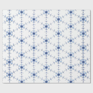 Diamond Snowflake Pattern Wrapping Paper