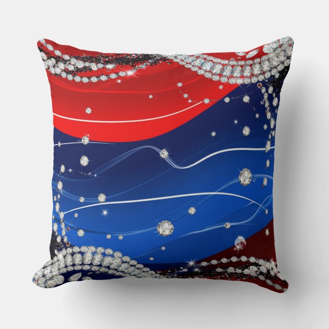 Diamond Sparkle Luxury Background Cushion (Front)