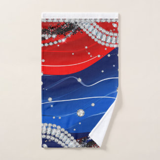 Diamond Sparkle Luxury Background Hand Towel