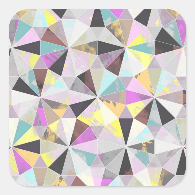 Diamond Square Sticker (Front)