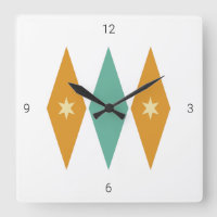 Diamond Starburst Argyle Mid Century Retro