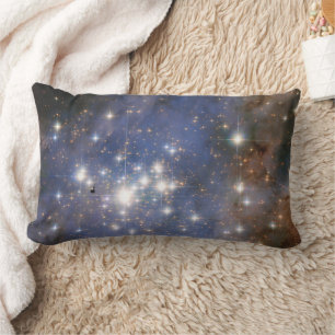 Diamond Stars in Carina Nebula Hubble Space Lumbar Cushion