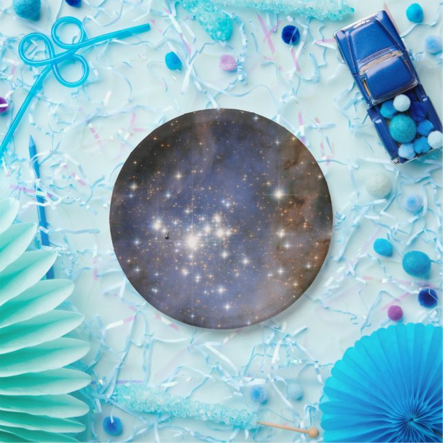 Diamond Stars in Carina Nebula Hubble Space Paper Plate (Party)