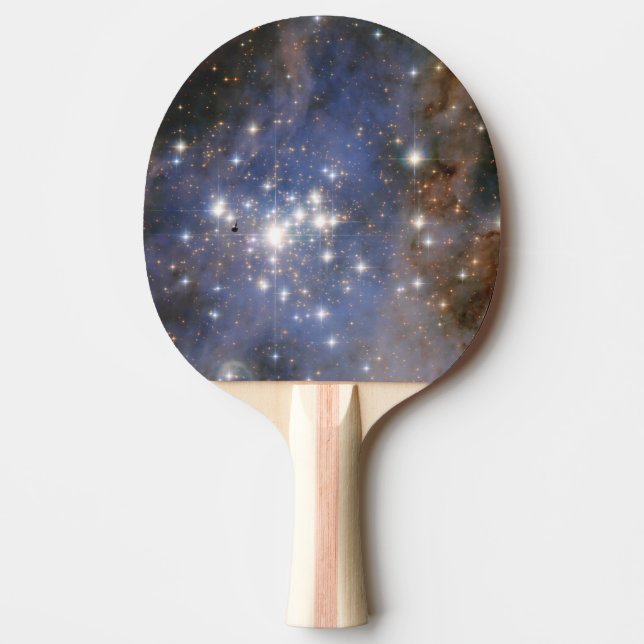 Diamond Stars in Carina Nebula Hubble Space Ping Pong Paddle (Front)